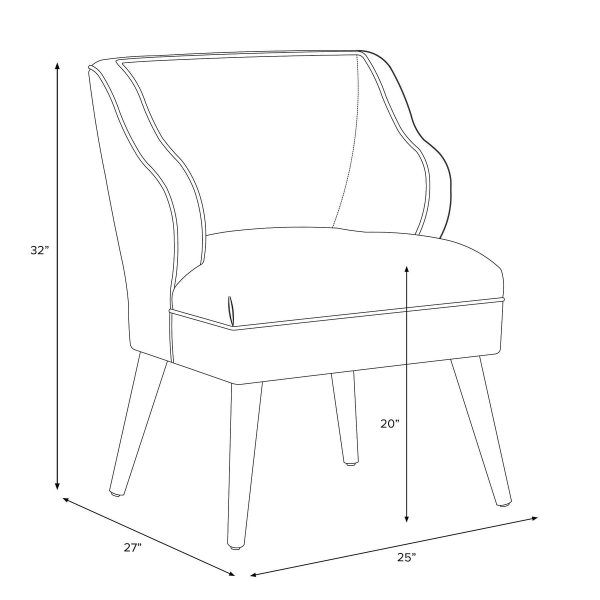 Pink Rose Mid Century Armchair Z216