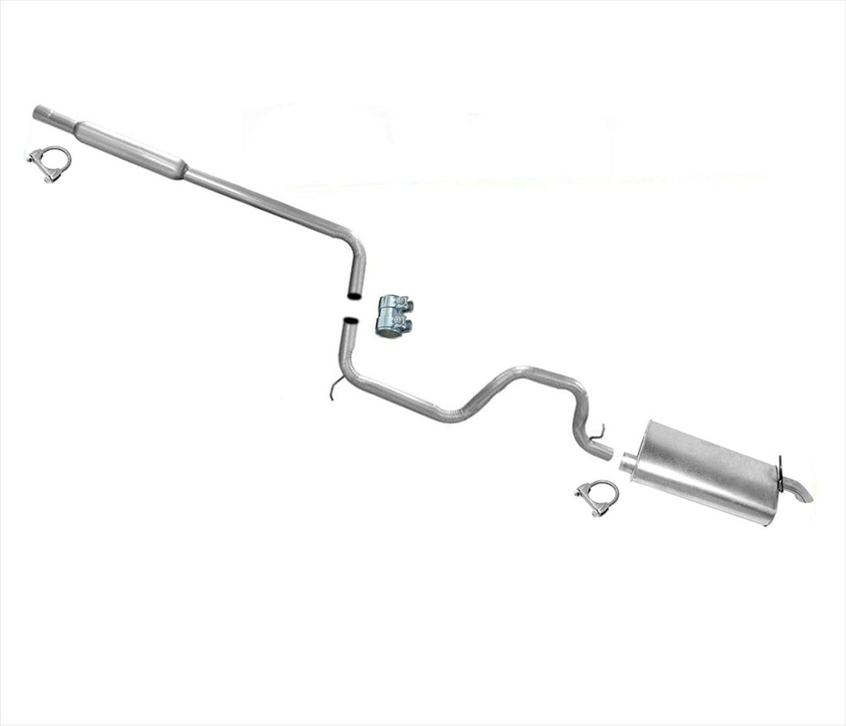 Muffler Single Exhaust Pipe System Y890011