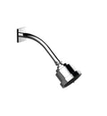 Matte Orobrass Cylindrical Shower Head with Arm and Square Flange C931678