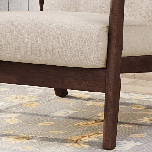 Beige Brown Mid-Century Modern Accent Chair L938