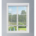 Cordless Faux Wood Blinds, Flush Inside Mount, 51W x 48L N851