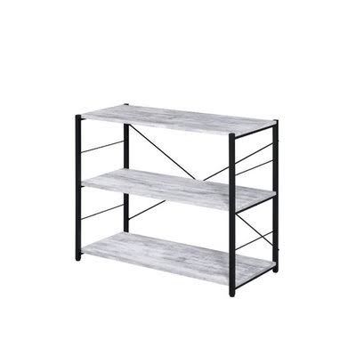 Antique White/Black Bookshelf U860