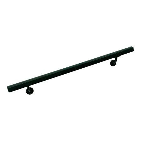 Aluminum Wall Handrail with Mounts, 7& Length, Evergreen Y625235