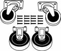 Caster Kit, PK4 F331251