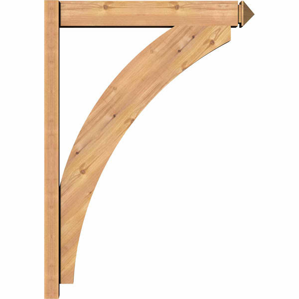 5 1/2x22W x 30x22D x 42x22H Western Red Cedar Arts and Crafts Outlooker Q82513