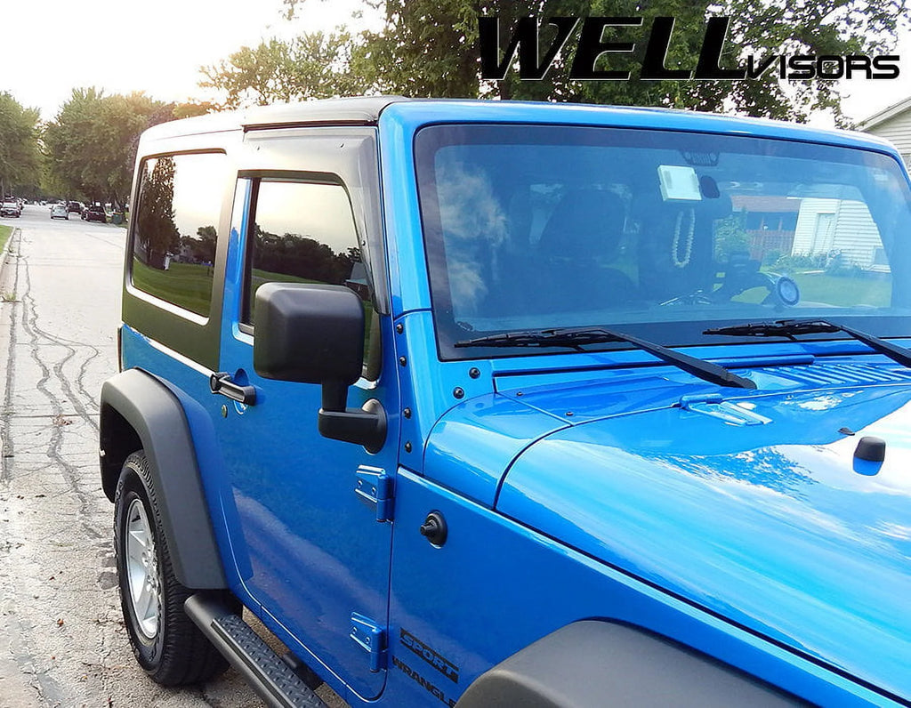 Side Window Visors Rain Guards for Jeep Wrangler JK 2 Door H87993