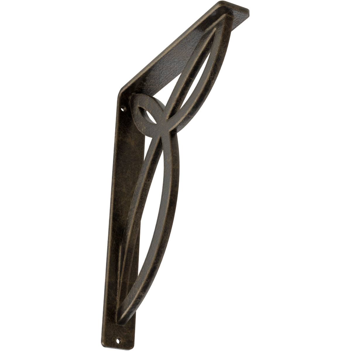 Wrought Iron Bracket Antiqued Pale Gold D1167