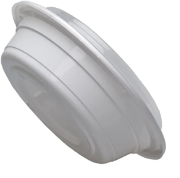 48oz 25 Pack White 9" Round Microwavable Plastic Container with Lid Q131
