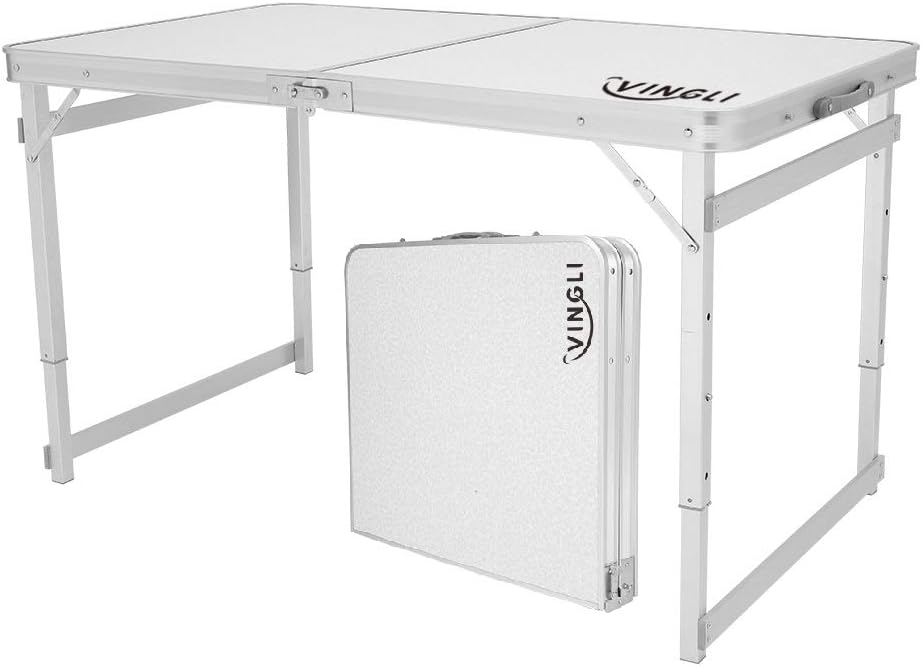 4ft Portable Folding Table with Carry Handle Z4411