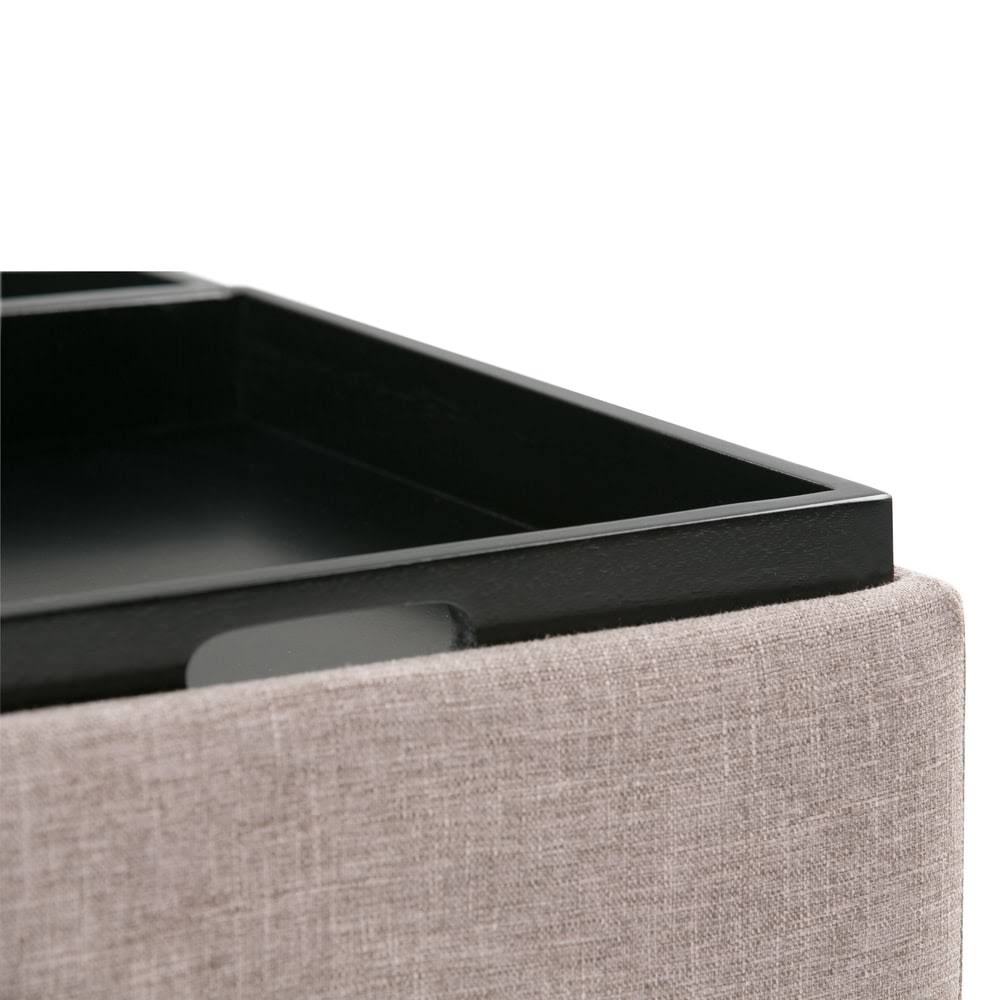 Tanners Brown Square Table Ottoman Z36759