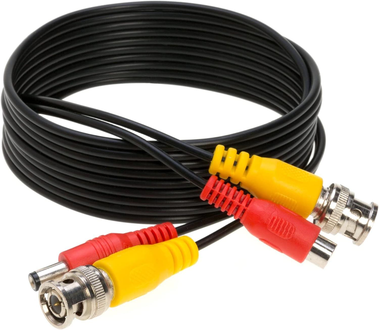100FT White BNC Video Power Cable for Security Camera Z713912