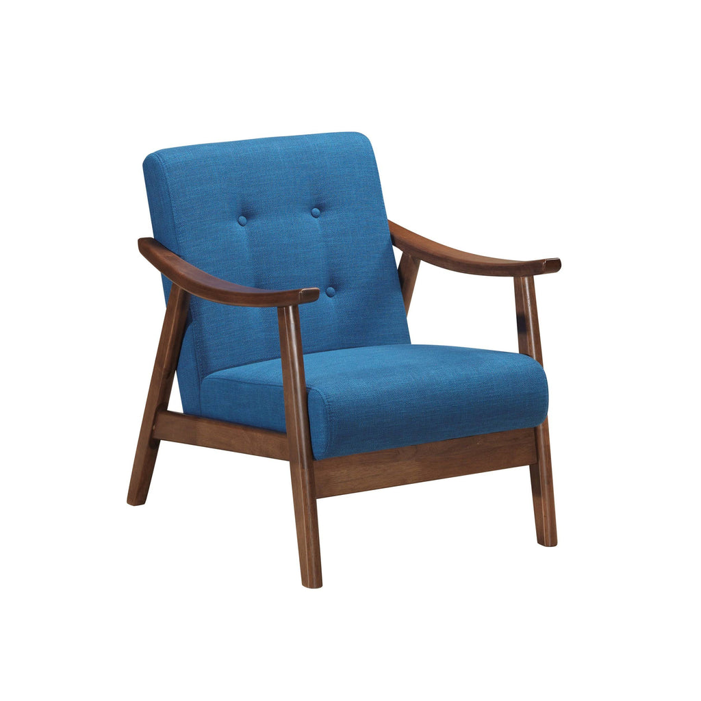 Beige Brown Mid-Century Modern Accent Chair L938