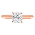 18K Rose Gold Solitaire Engagement Ring size 3.5 Z307
