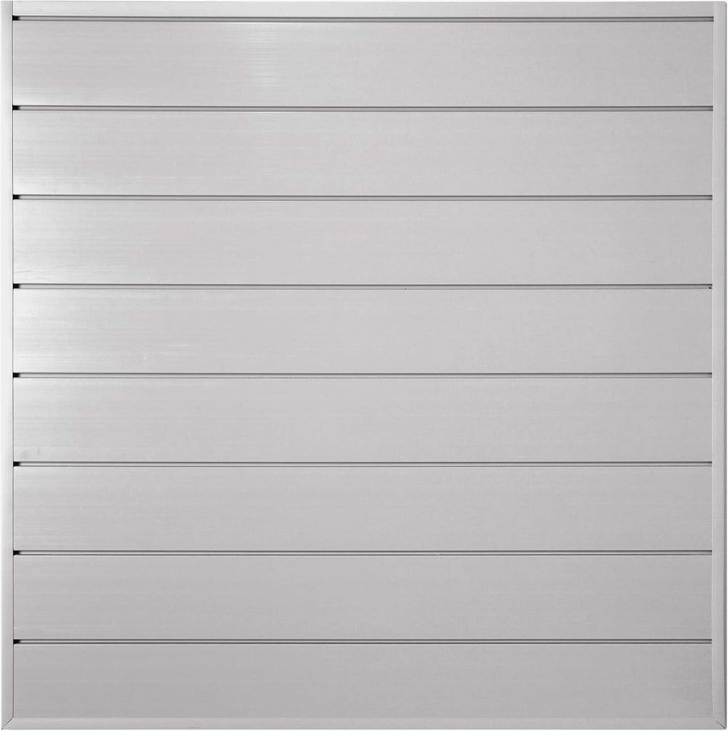 White PVC Slat Wall Panels, 4ft by 4ft Section I5016