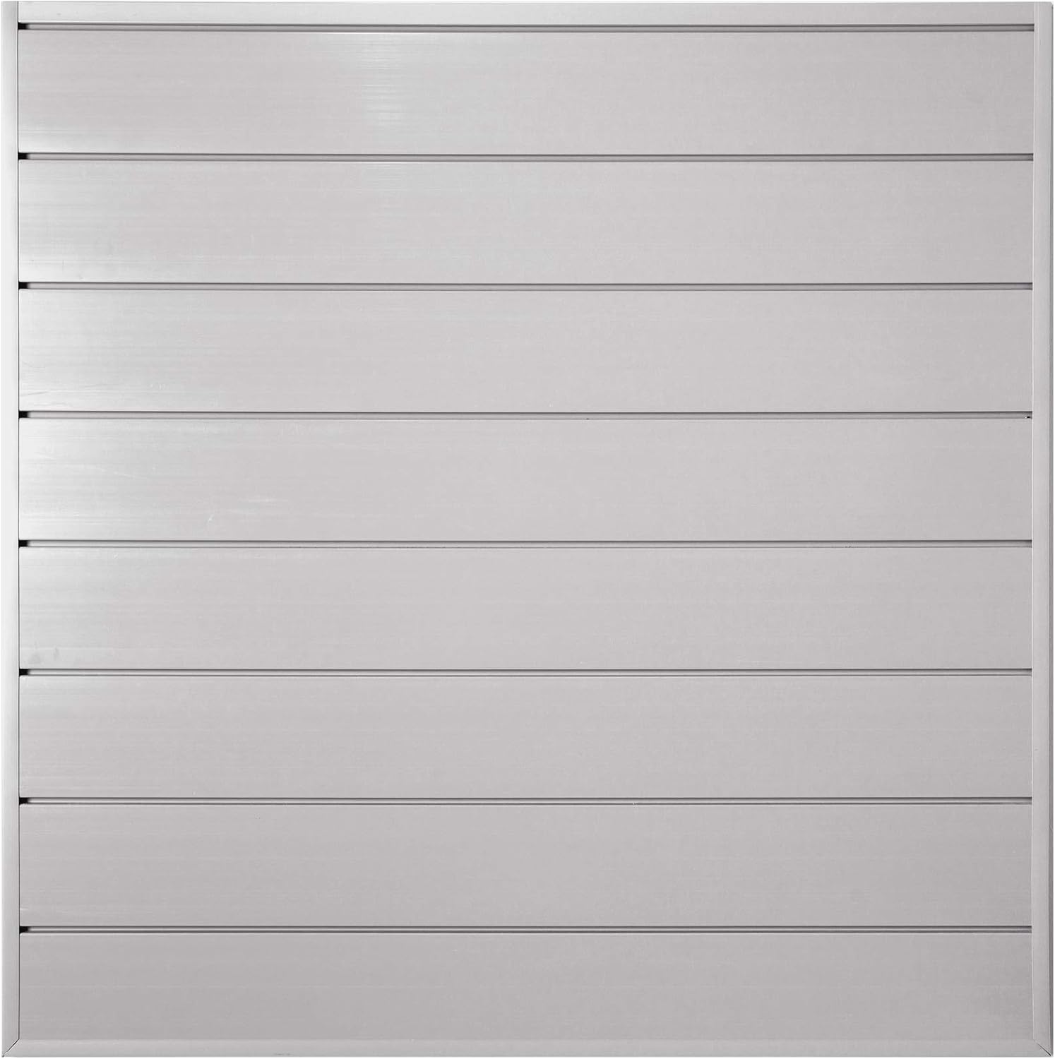 White PVC Slat Wall Panels, 4ft by 4ft Section I5016