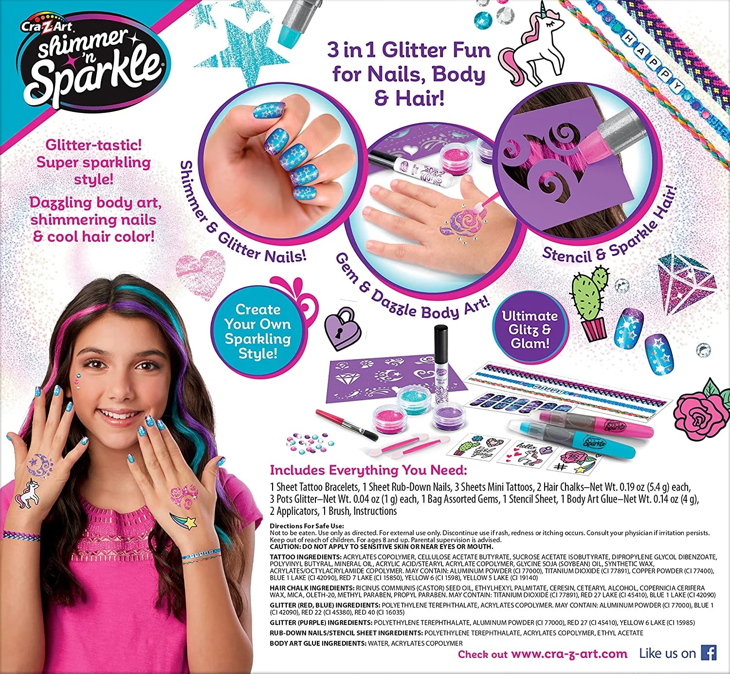 3-in-1 Glitter Beauty Set Q713
