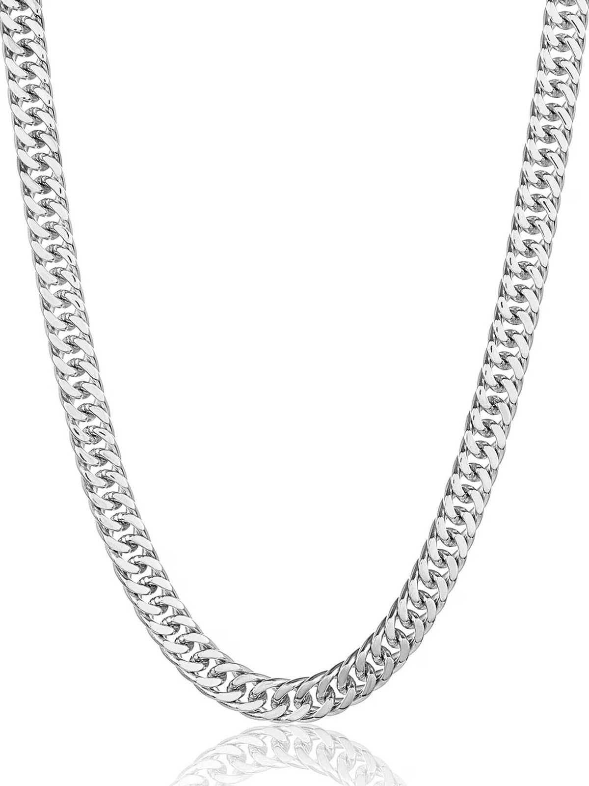 Stainless Steel 8mm Curb Chain Necklace 24" R74140