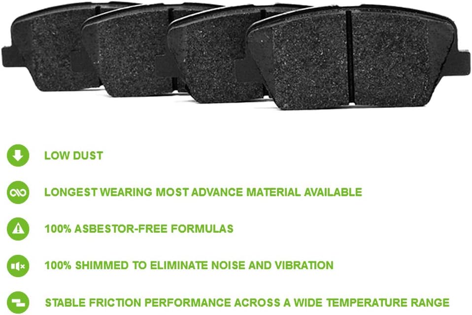 8pcs Ceramic Brake Pads Set I94739