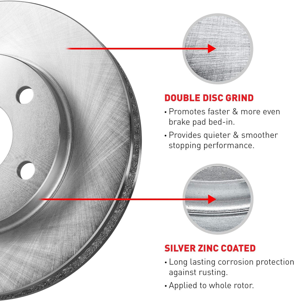 Replacement Brake Rotors Kit & Semi-Met Brake Pads A524811
