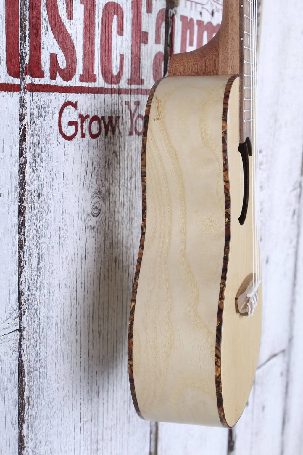 Olive Ash Burl Crescent Ukulele S316445
