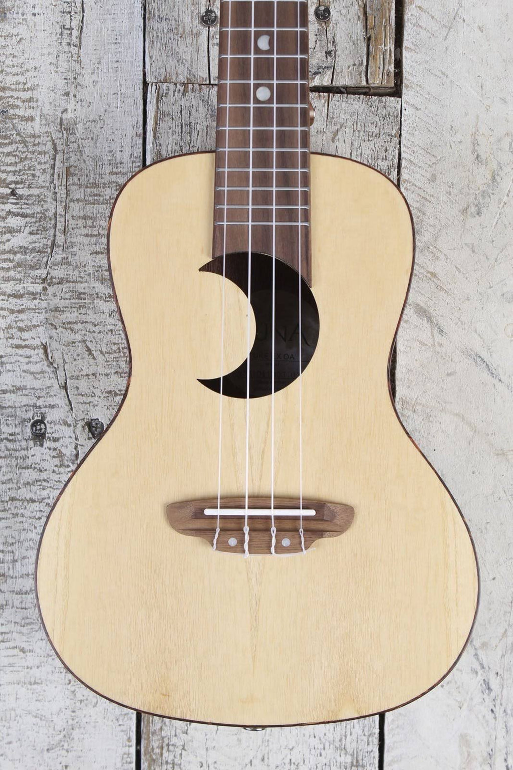 Olive Ash Burl Crescent Ukulele S316445