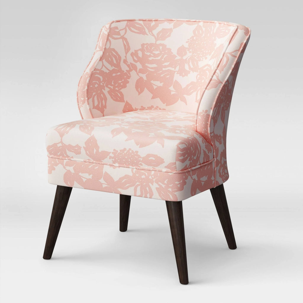 Pink Rose Mid Century Armchair Z216