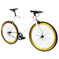 White Single Speed Fixie Bike W4114