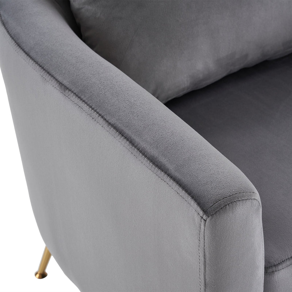 Dark Gray Flannelette Single Chair W250
