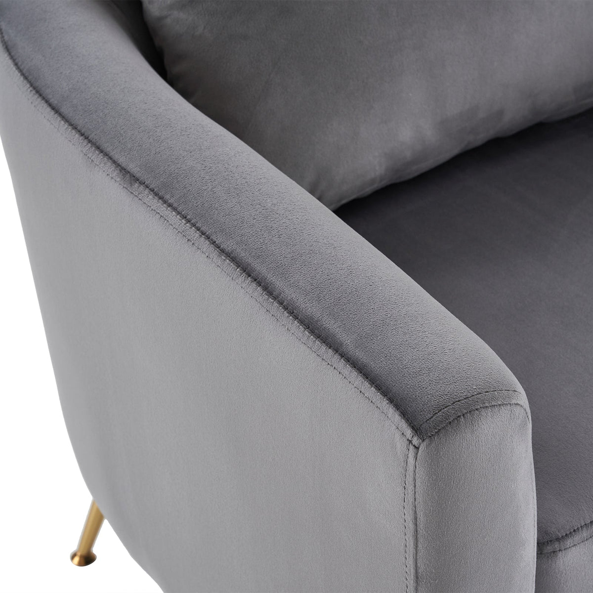 Dark Gray Flannelette Single Chair W250