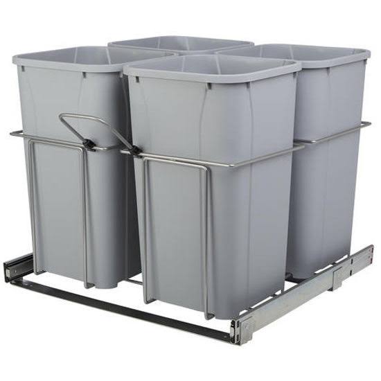 27-Quart Plastic Pull Out Trash Can H804