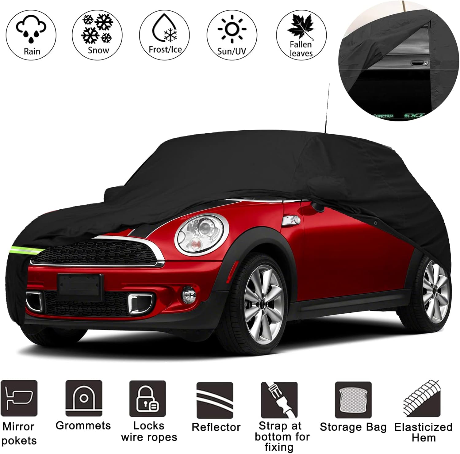 Waterproof Car Covers for Mini Cooper Pack of 2 P3981