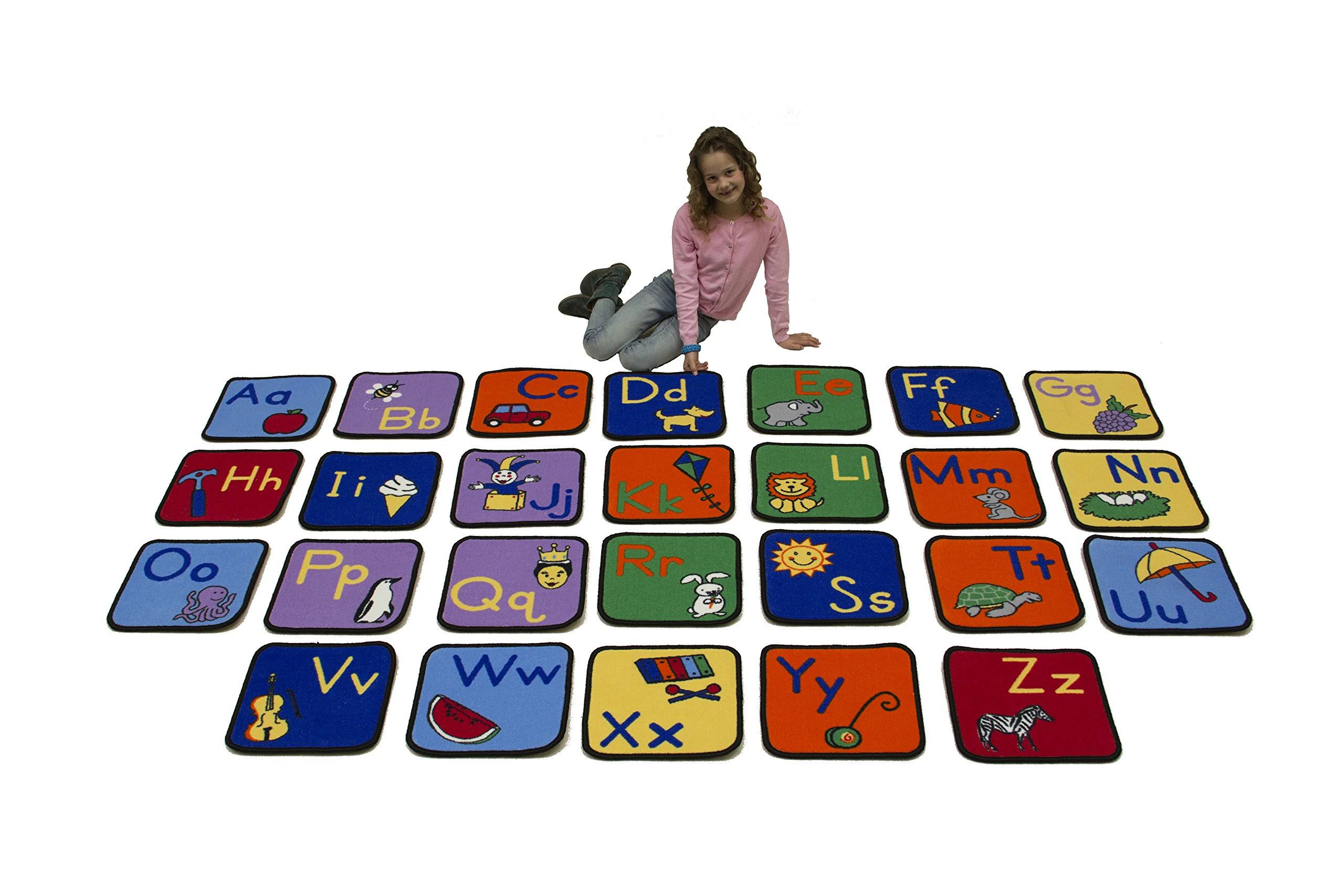 Alphabet Seating Squares with Images (Set of 26) R174