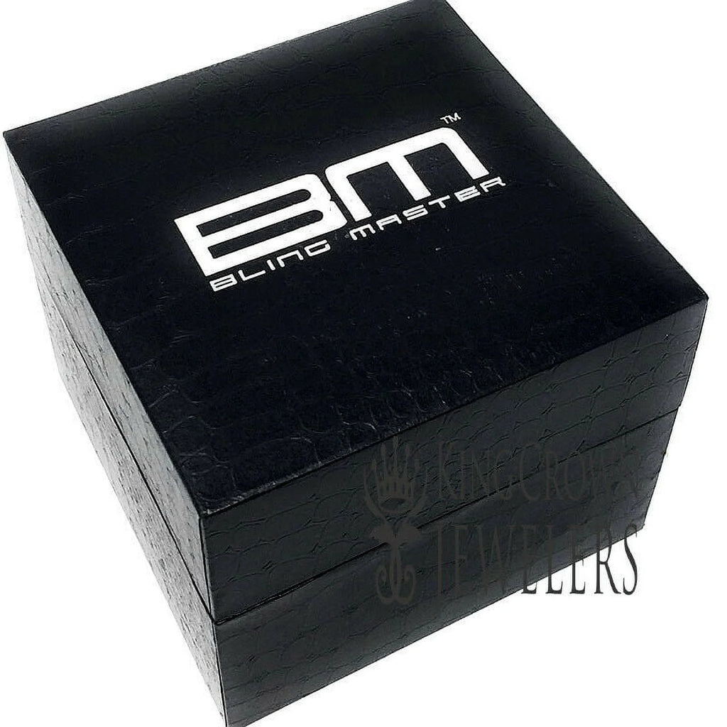 White Gold Tone Iced Out Watch M526