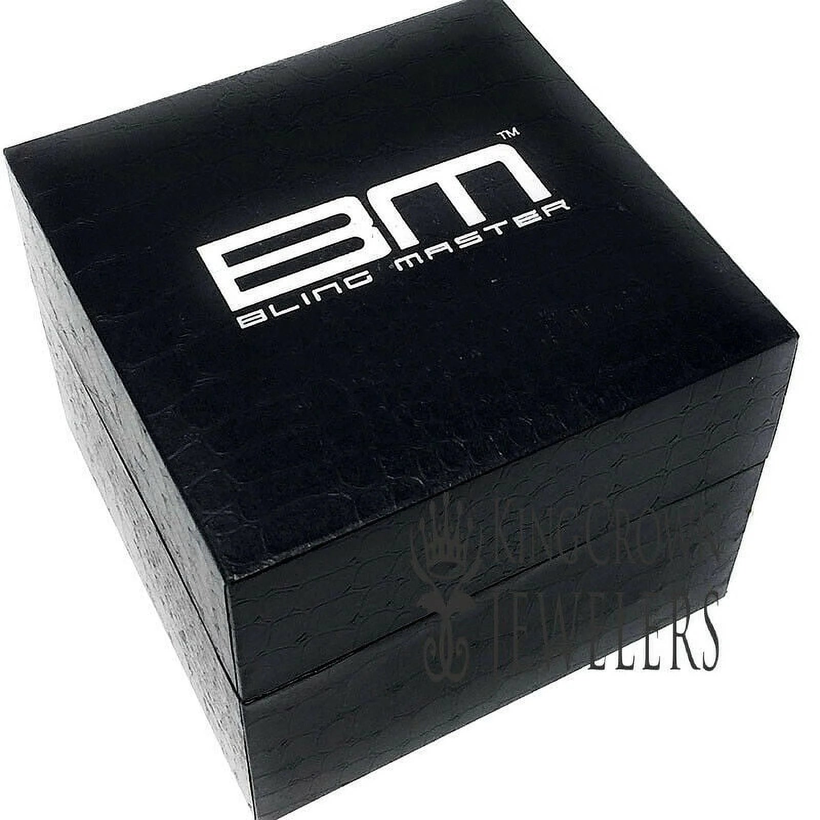 White Gold Tone Iced Out Watch M526