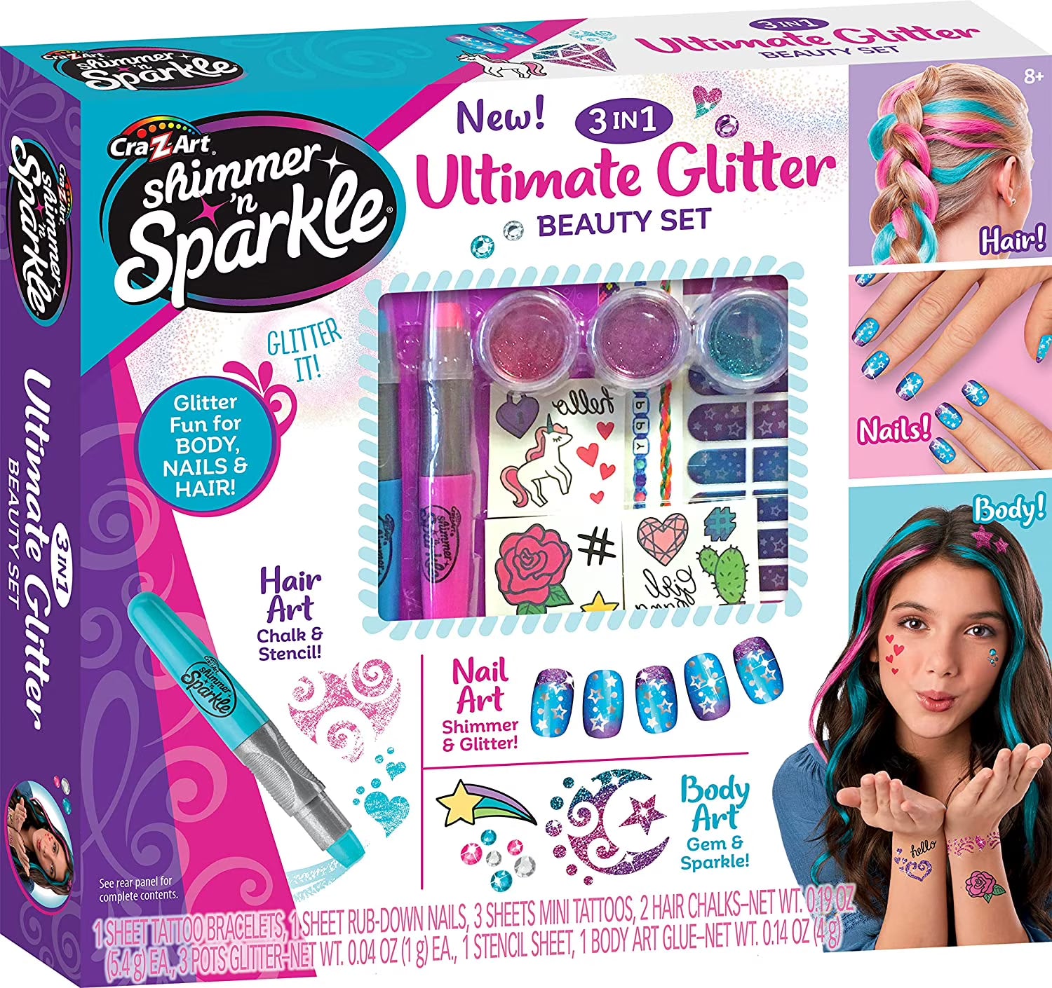 3-in-1 Glitter Beauty Set Q713