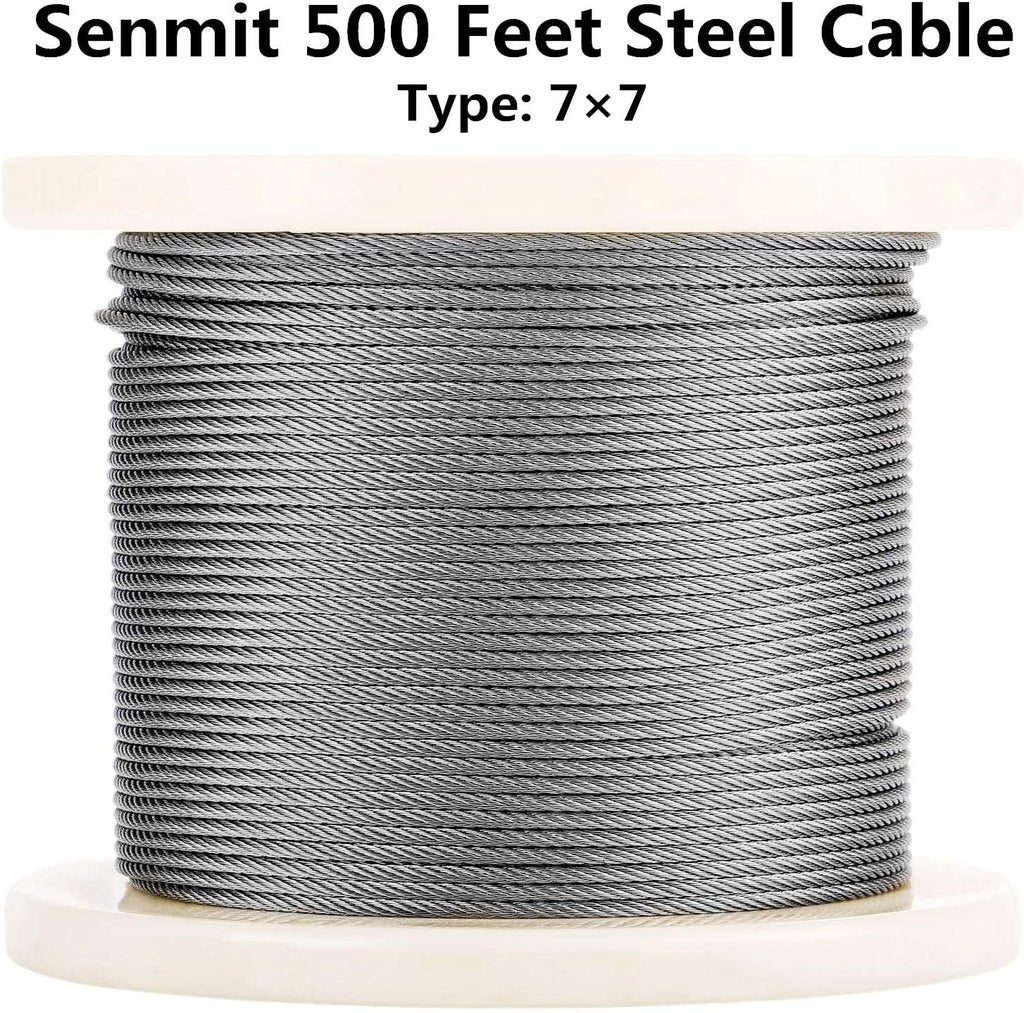 1/8 Stainless Steel Aircraft Wire Rope 500 Feet T 316 Marine Grade Cable Railing Kit K9429