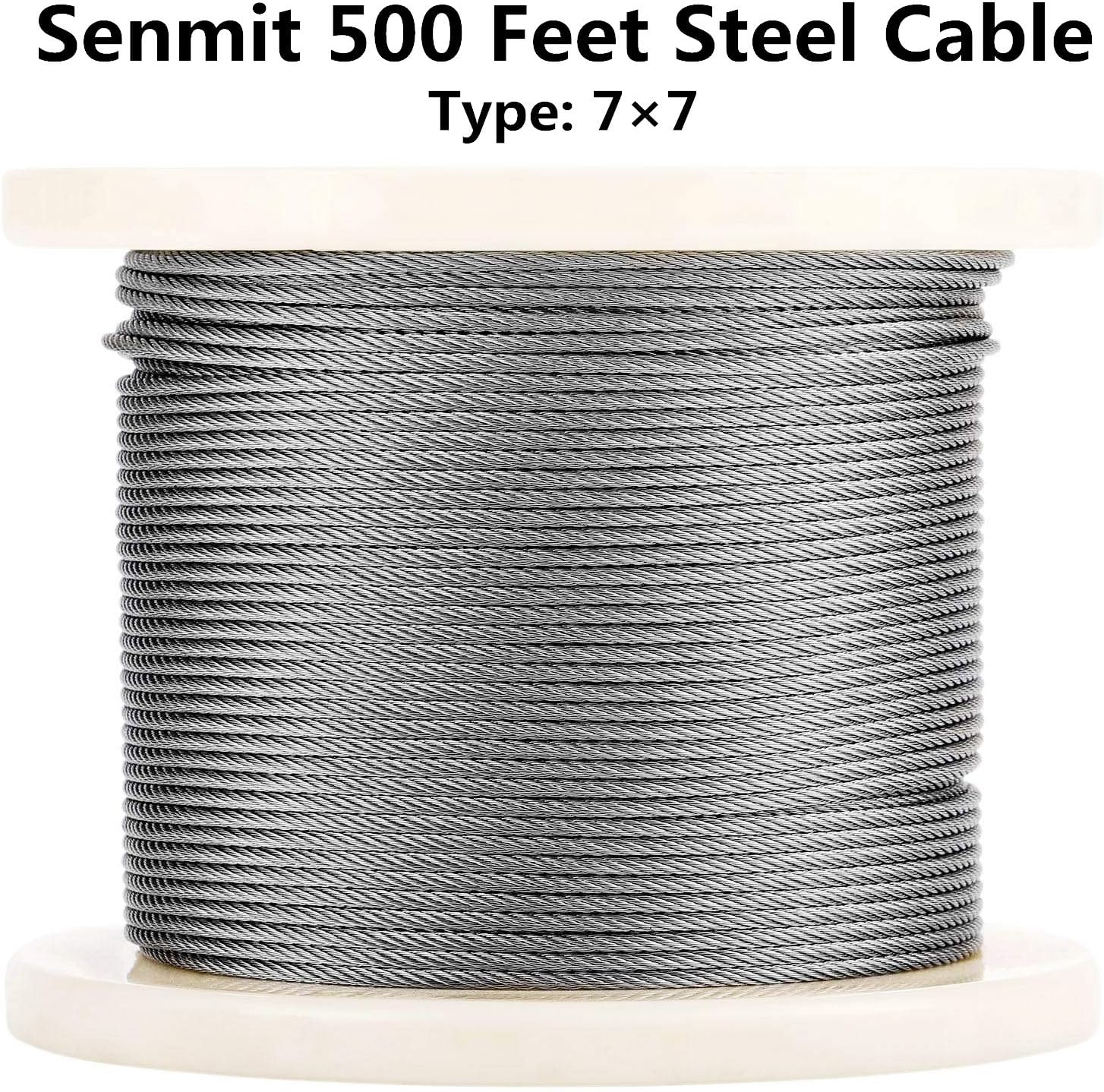 1/8 Stainless Steel Aircraft Wire Rope 500 Feet T 316 Marine Grade Cable Railing Kit K9429