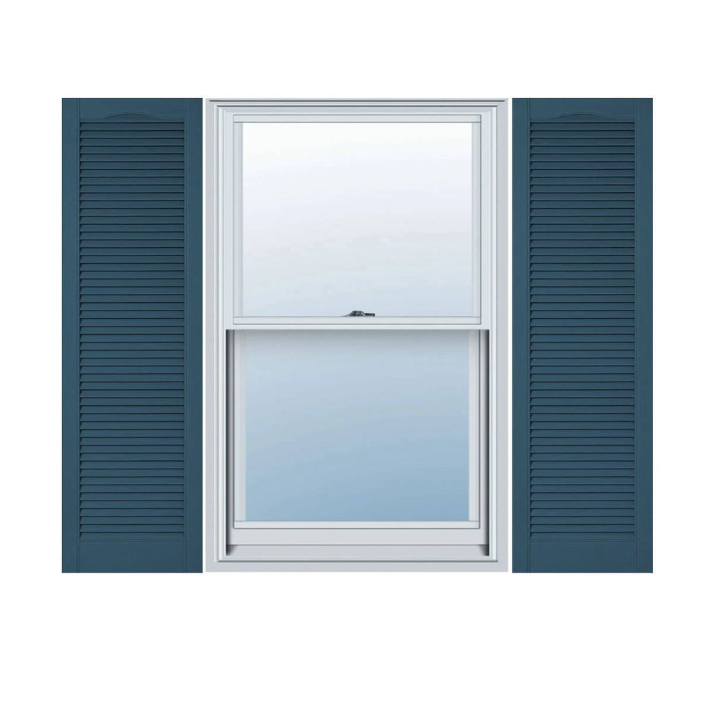 12 inch x 92 inch Vinyl Open Louver Shutters Per Pair W98360