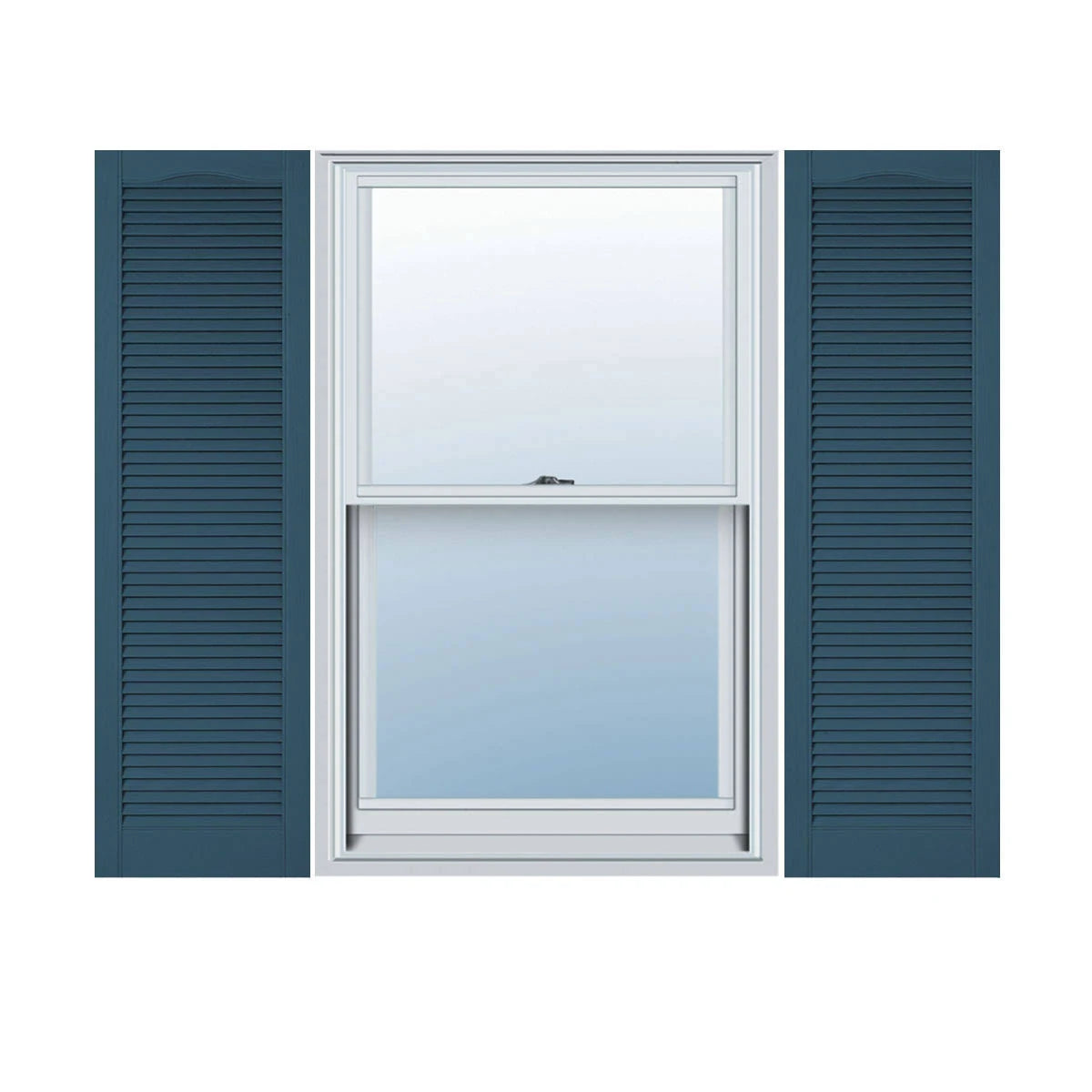 12 inch x 92 inch Vinyl Open Louver Shutters Per Pair W98360