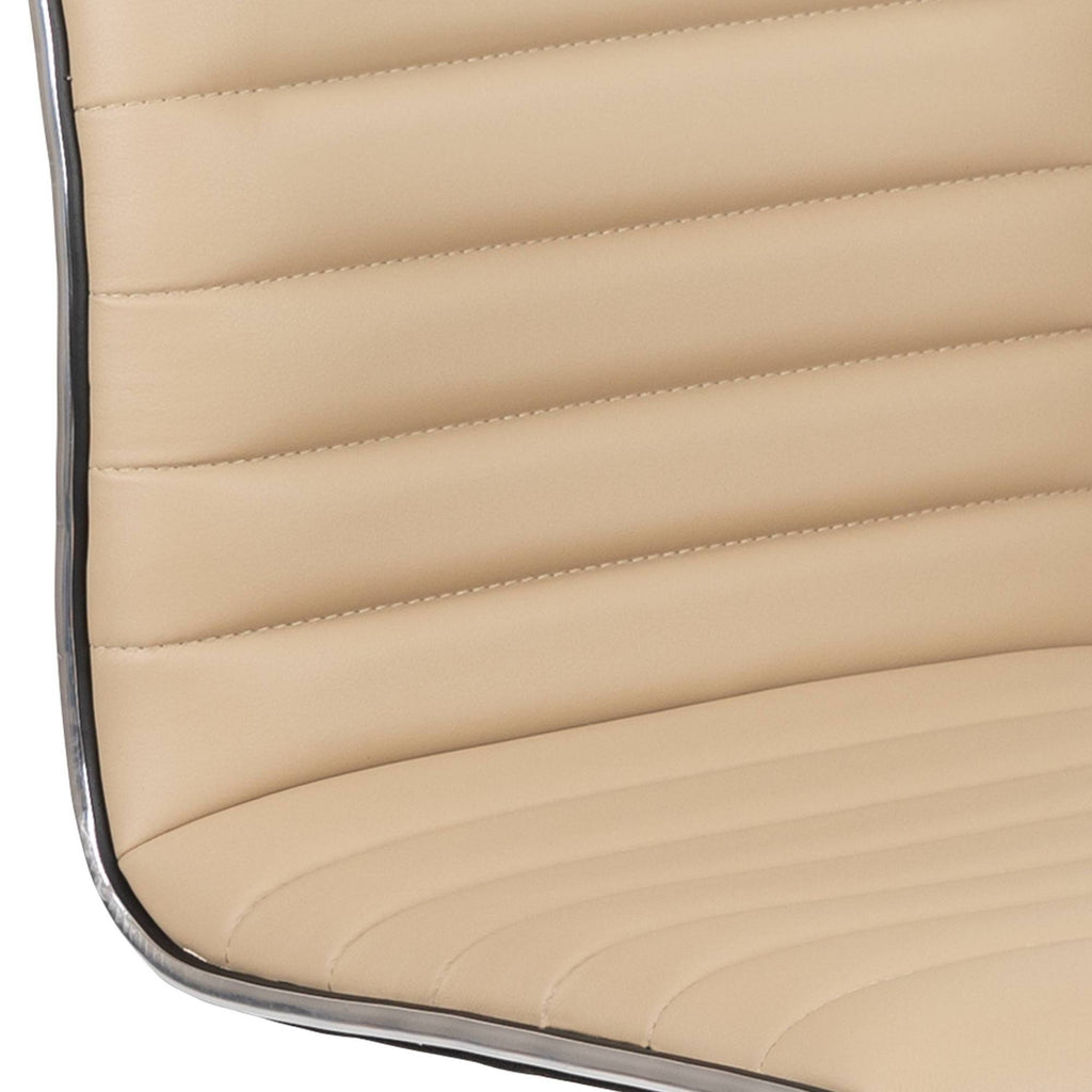 Tan Ribbed Swivel Task Office Chair I2876