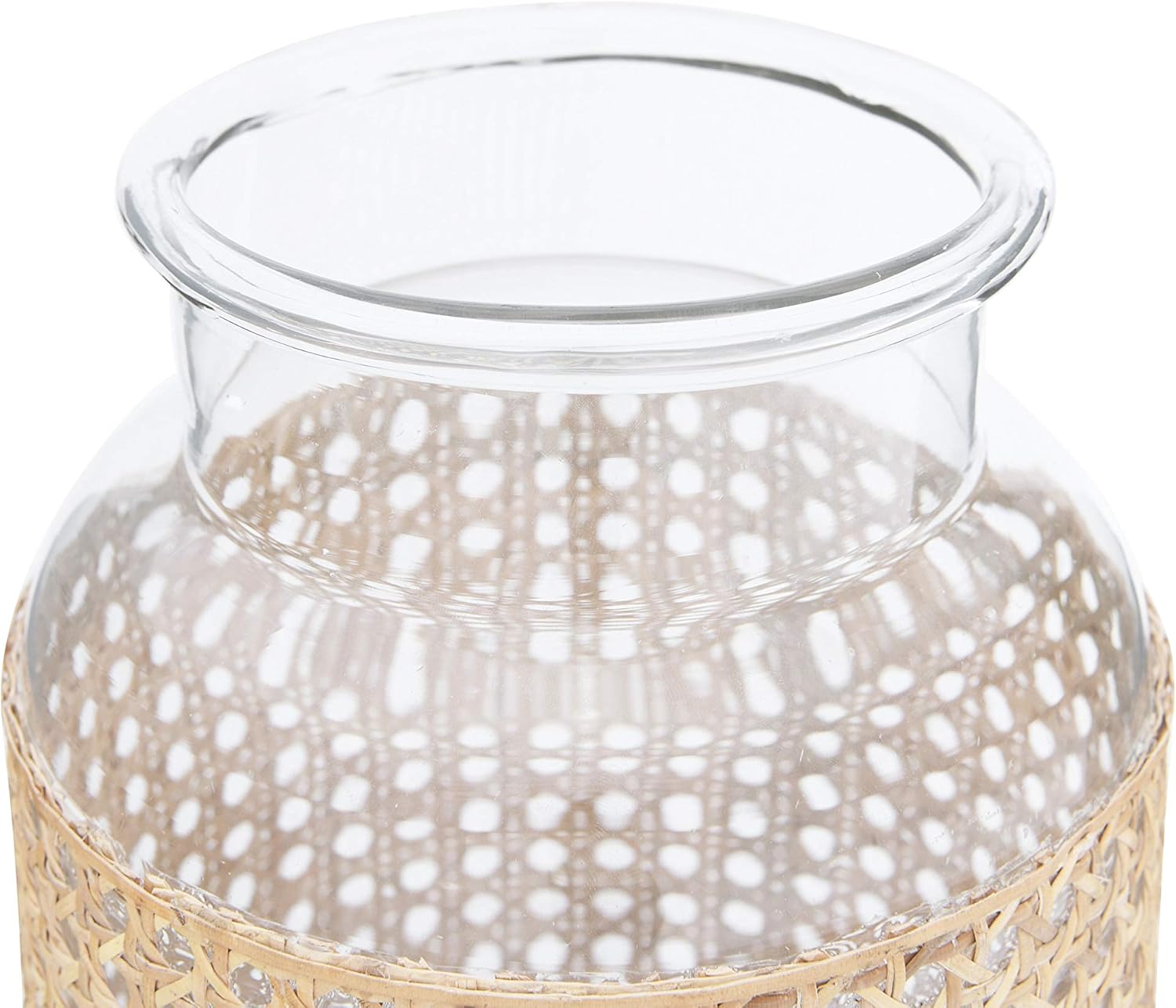 Beige Glass Decorative Vase E5259
