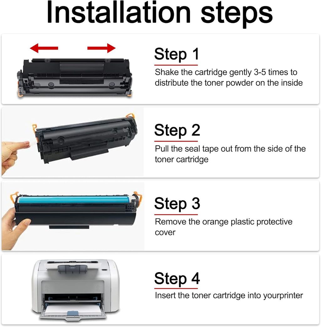 1 Pack 12A Q2612A Toner Cartridge R481