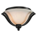 Matte Black 2-Light Flush Mount X862107