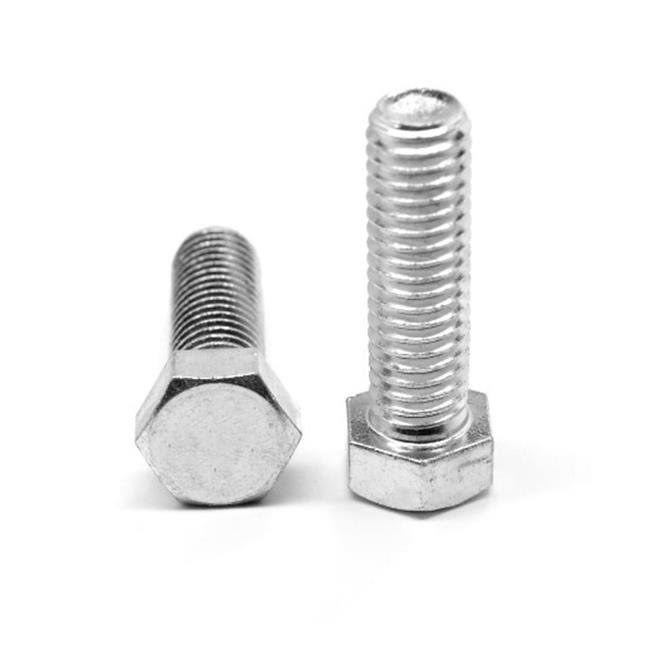 0.5in. -20 x 1.25 in. - ft Fine Threaded Hex Cap Screw, 18-8 Stainless Steel, 100 Piece H334412