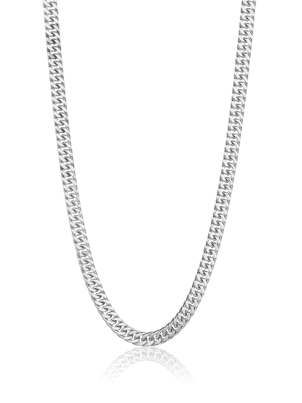 Stainless Steel 8mm Curb Chain Necklace 24" R74140