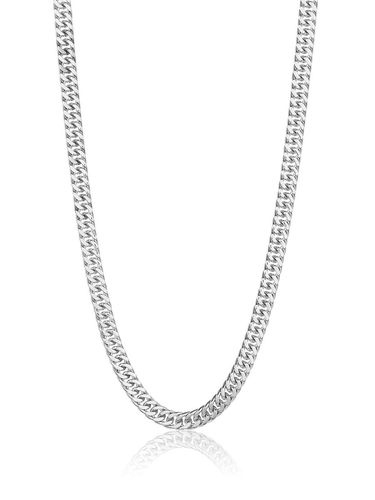 Stainless Steel 8mm Curb Chain Necklace 24" R74140