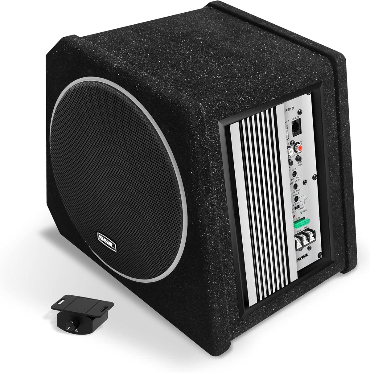 10 Inch Car Subwoofer and Amp Package with Built-in Amplifier and Passive Radiator T839
