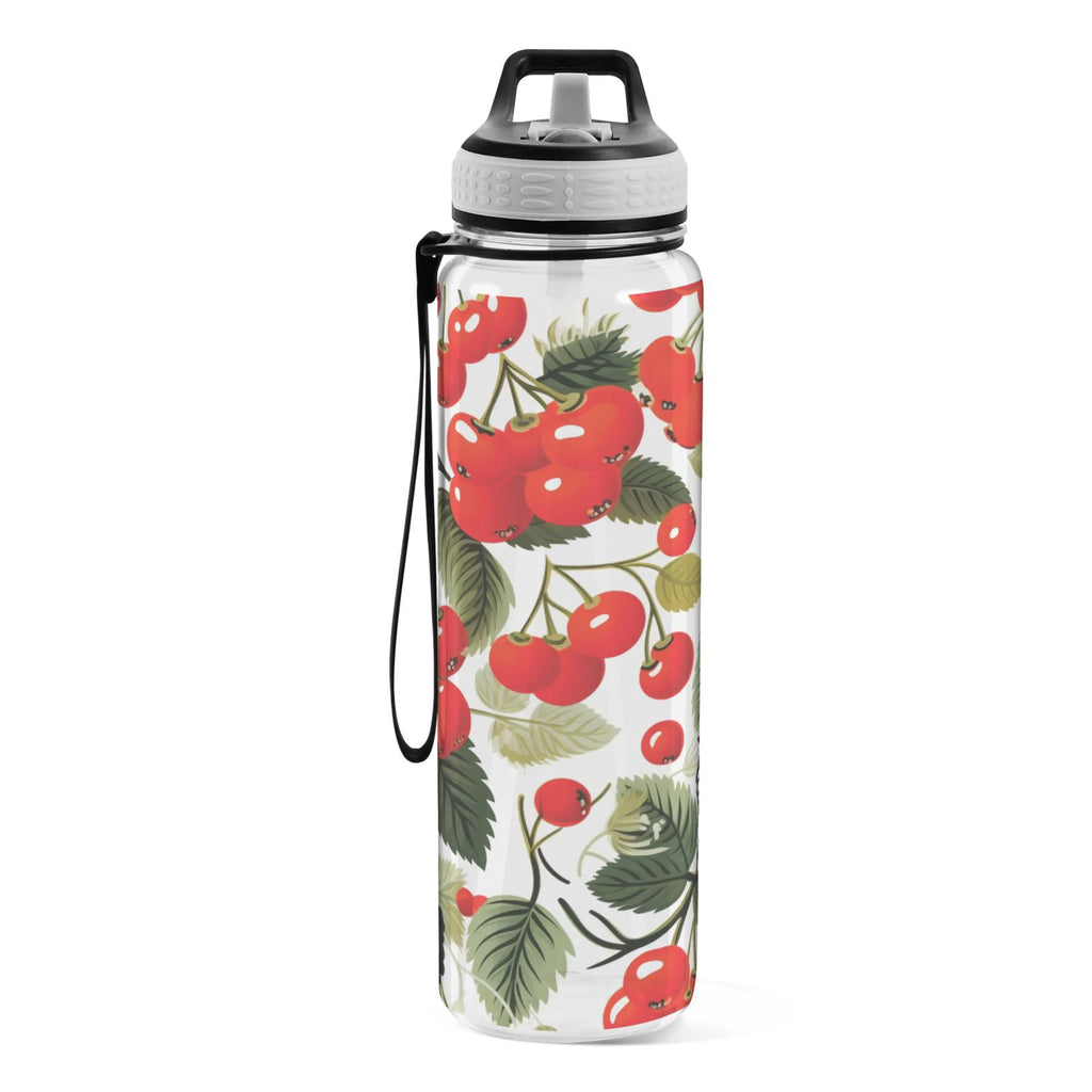 Cherry Fruits with Leaves 32oz Tritan Leakproof Sports Bottle F3598
