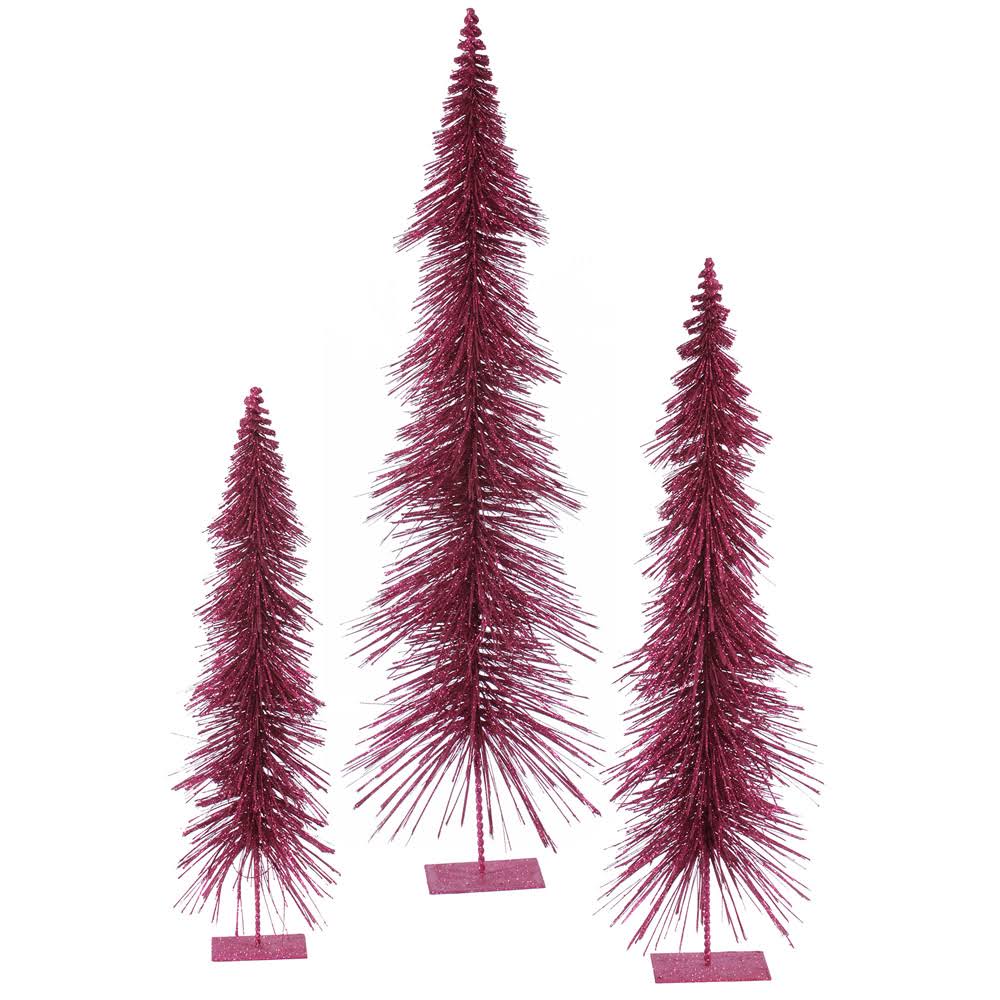 24x22 30x22 36x22 Dark Mauve Glitter Layered Tree Set P9913
