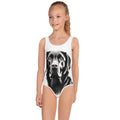 White Labrador Retriever Kids One Piece Swimsuit (6X) I572